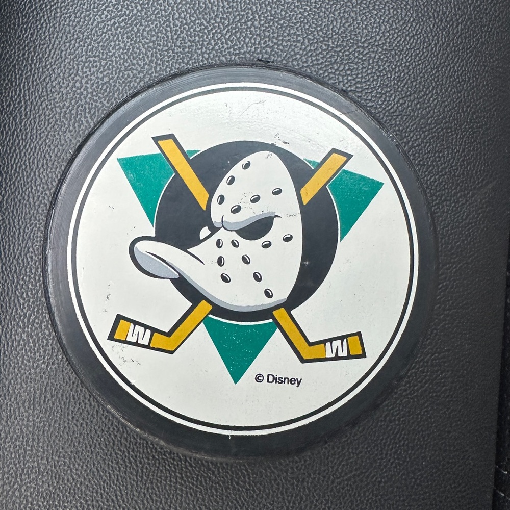 Vintage Disney Mighty Ducks Inaugural Season Hockey Puck